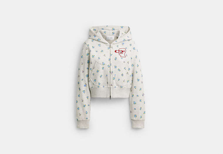 Coach | Brain Dead Shrunken Floral Print Hoodie