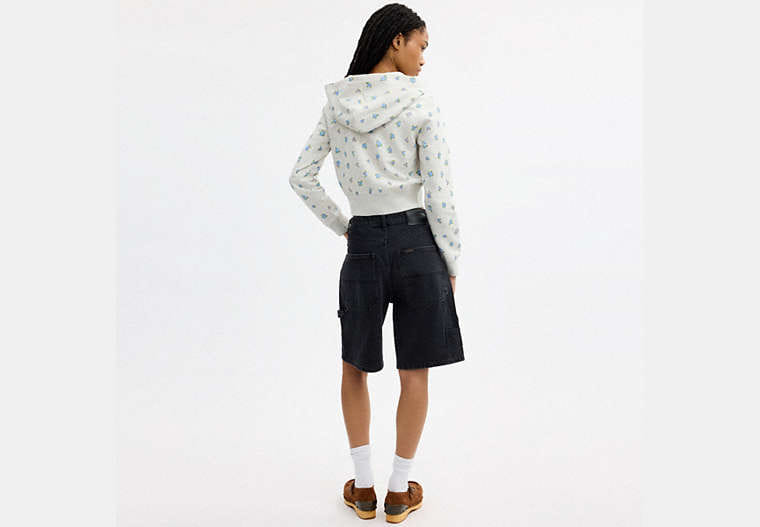 Coach | Brain Dead Shrunken Floral Print Hoodie