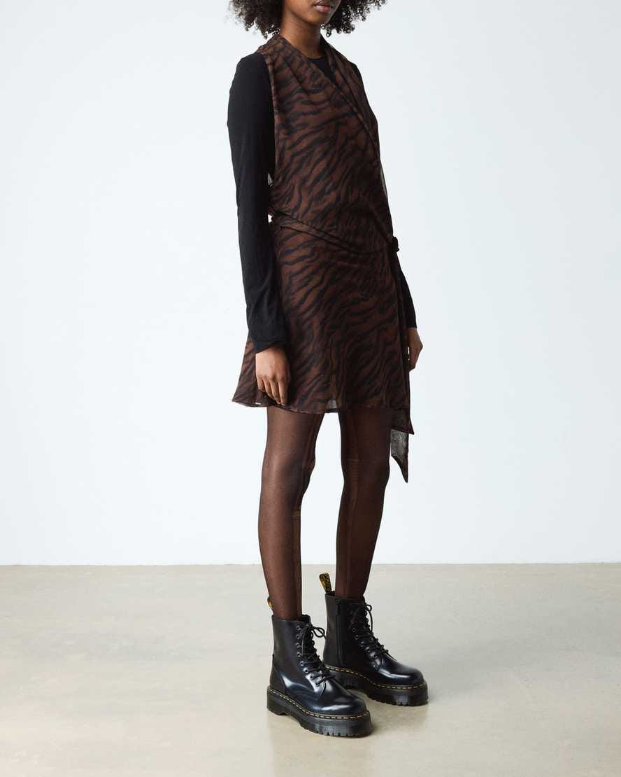 Jadon Boot Smooth Leather Platforms — Black
