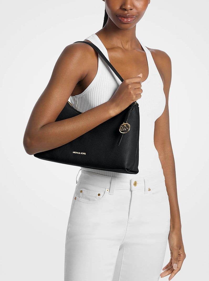 Sammy Medium Pebbled Leather Convertible Shoulder Bag