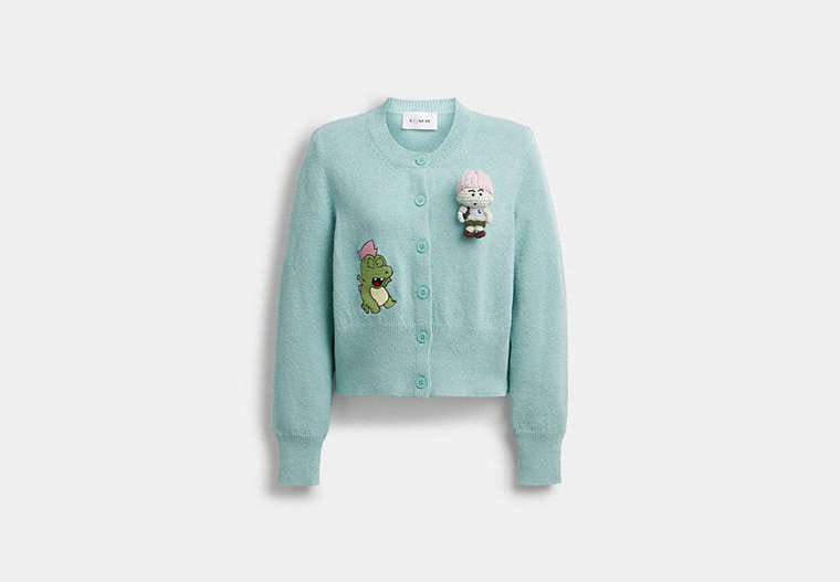 Coach | Brain Dead Plush Character Cardigan In Organic Cotton
