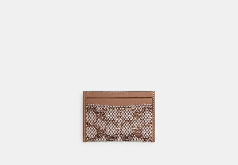 Essential Card Case In Crystal Signature Jacquard