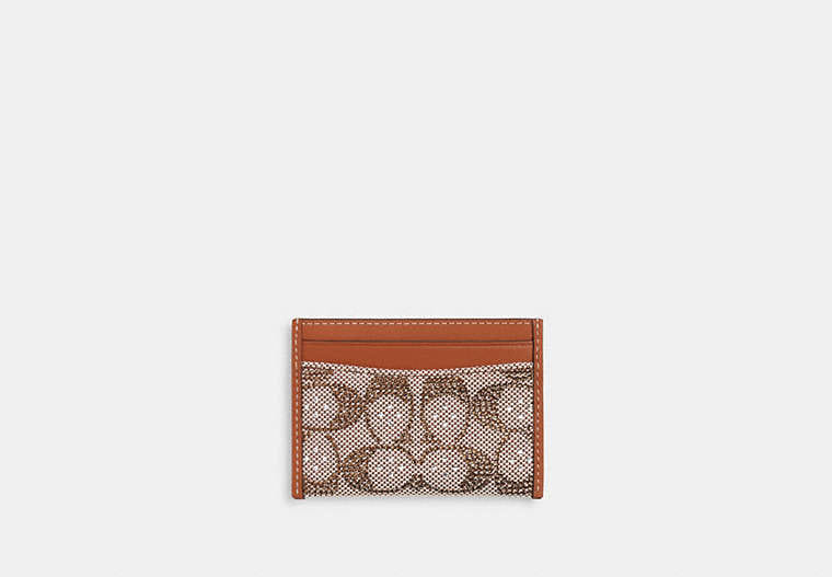 Essential Card Case In Crystal Signature Jacquard