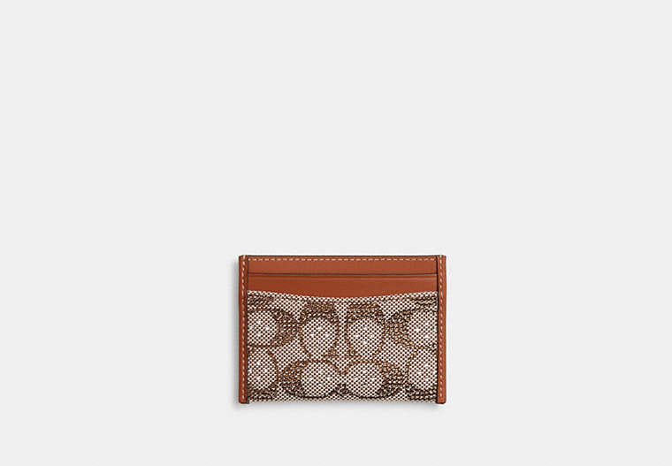 Essential Card Case In Crystal Signature Jacquard