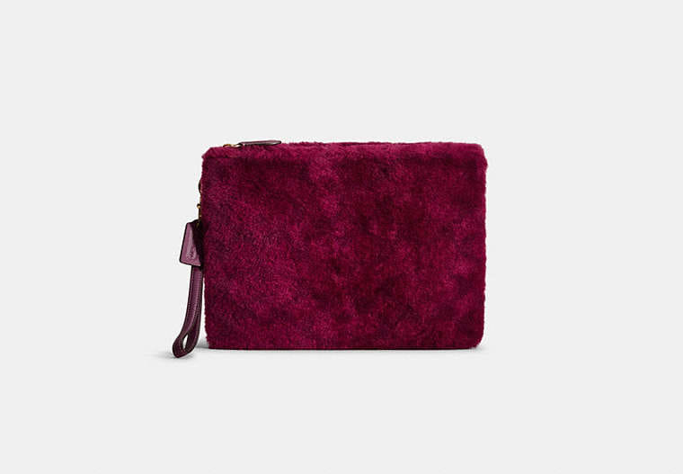 Restored Charter Pouch In Signature Shearling