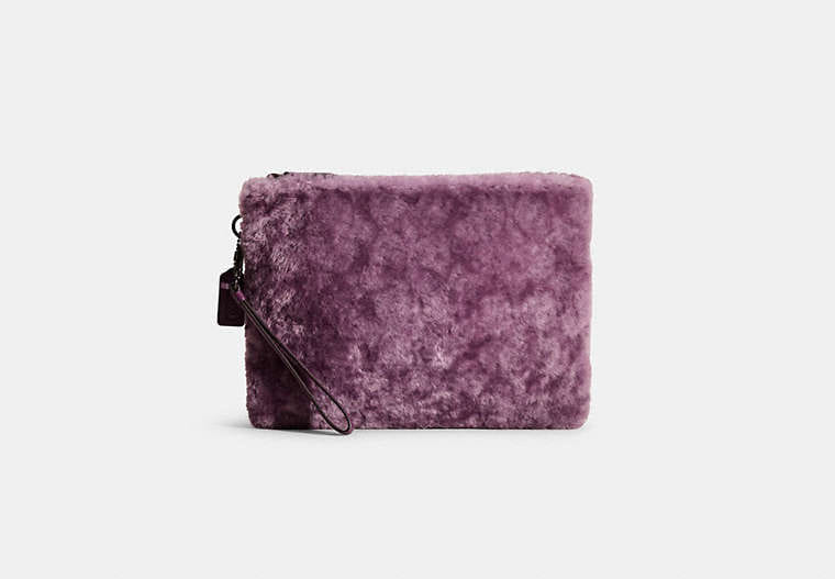 Restored Charter Pouch In Signature Shearling