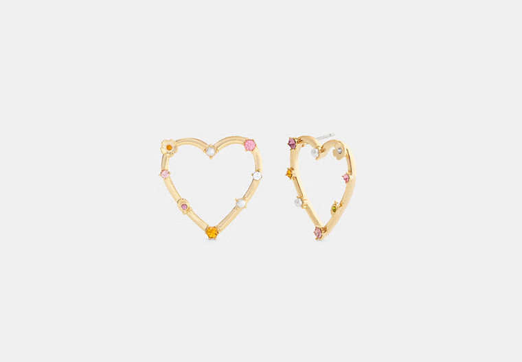 Oversized Heart Stud Earrings