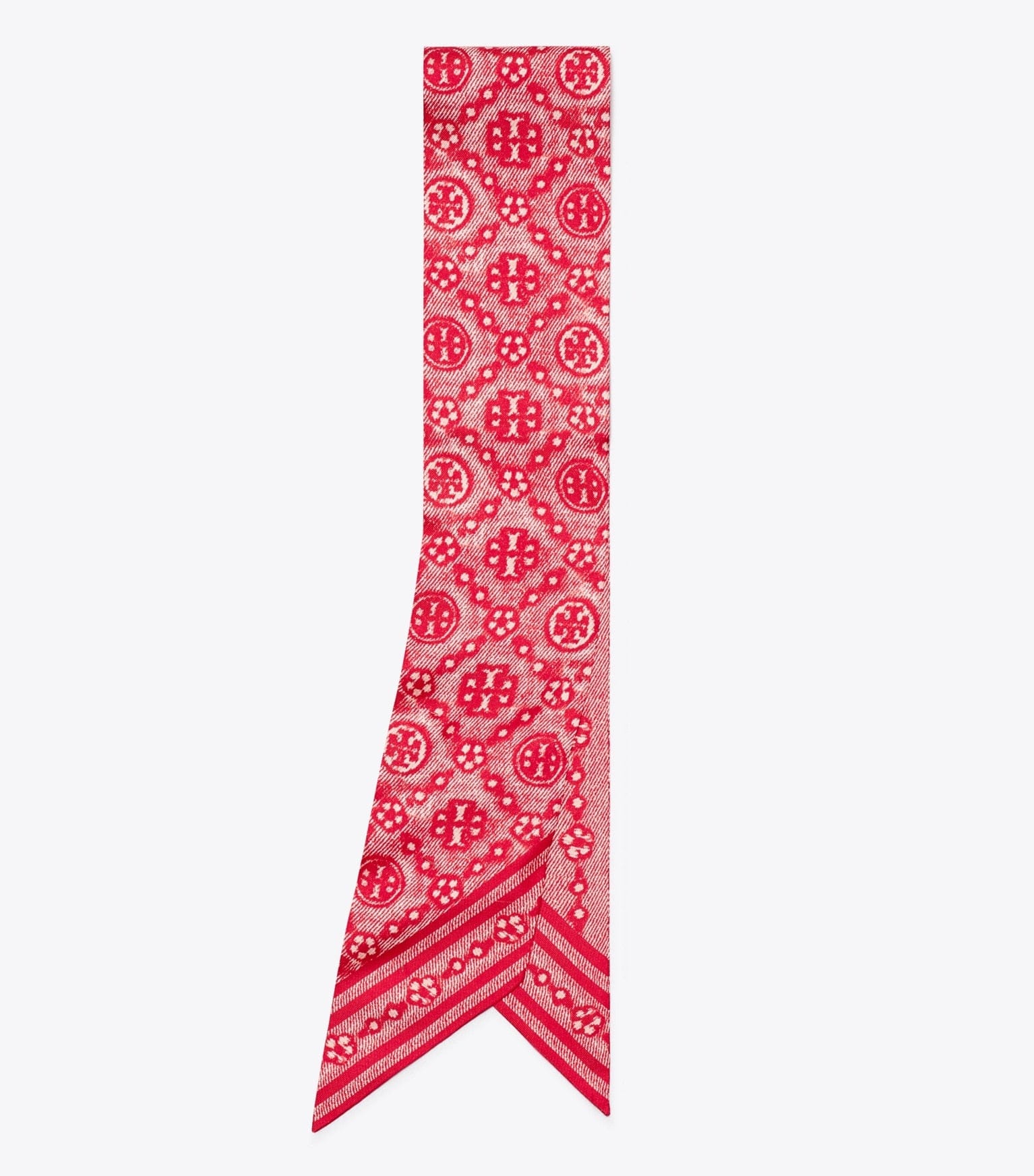 T Monogram Silk Ribbon Tie