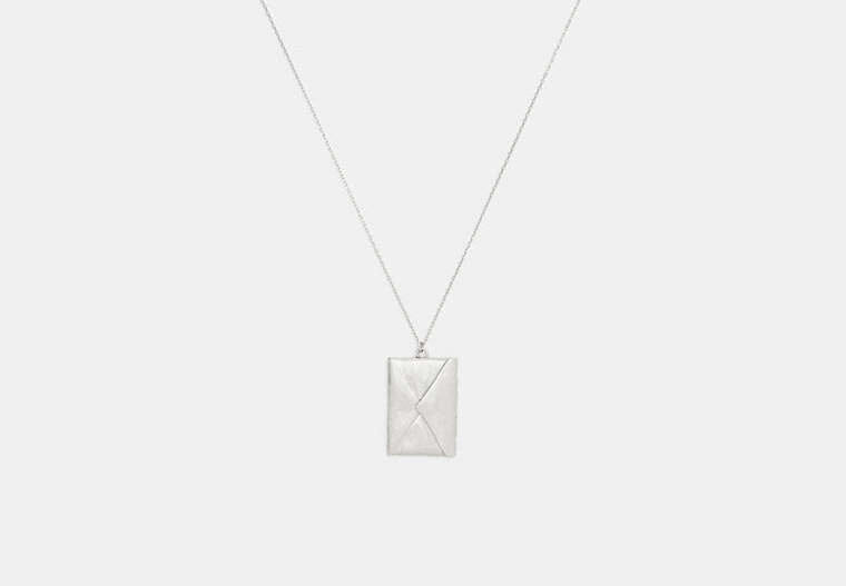 Envelope Pendant Long Necklace