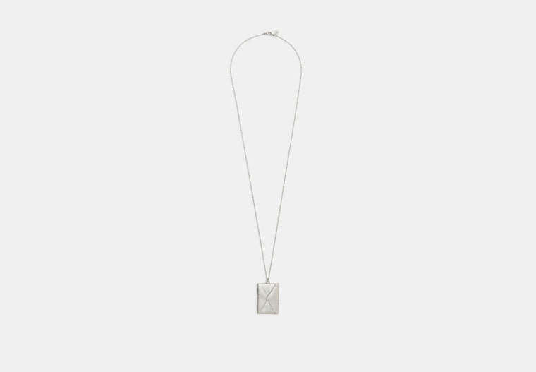 Envelope Pendant Long Necklace