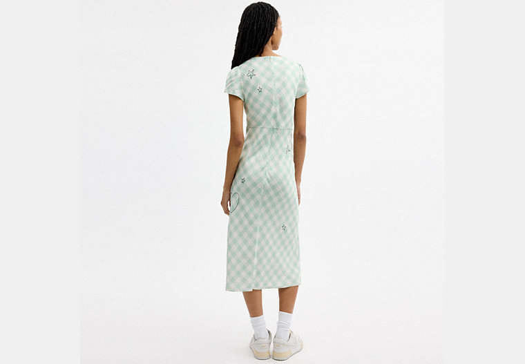 Coach | Brain Dead Embroidered Gingham Dress