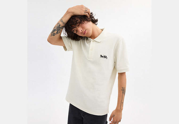 Horse And Carriage Classic Polo In Organic Cotton