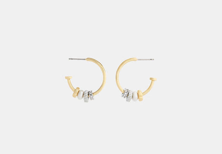 Mixed Rondelle Hoop Earrings