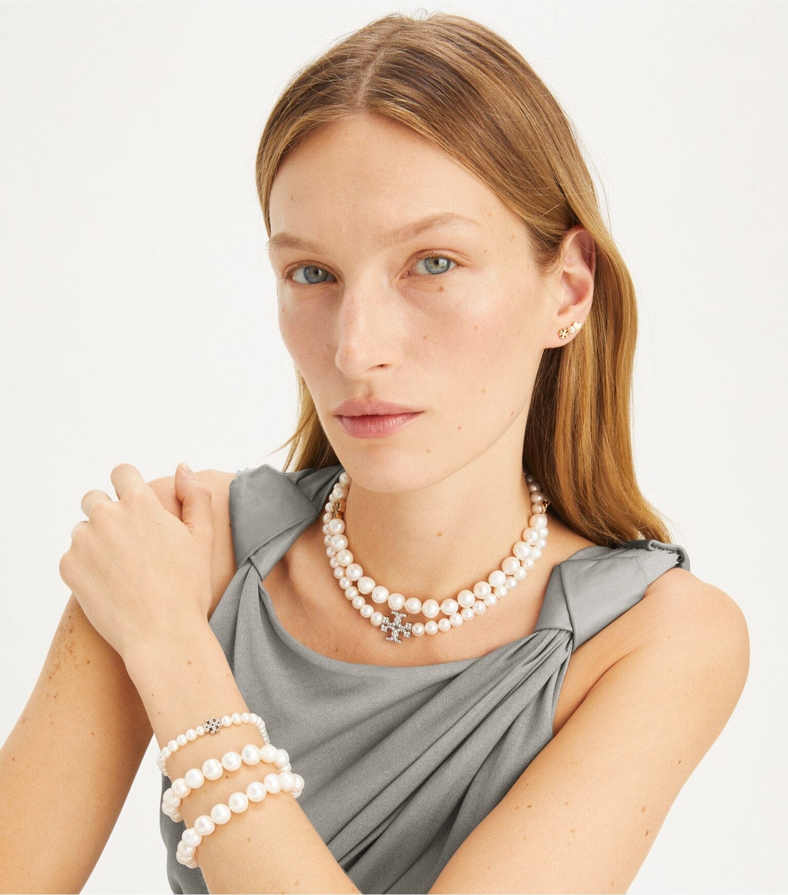 Moondance Pearl and Pavé Bracelet