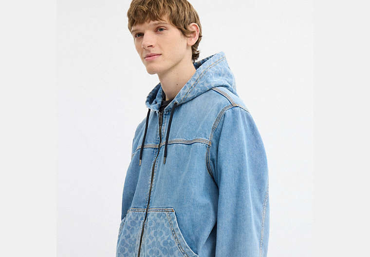 Signature Denim Zip Jacket