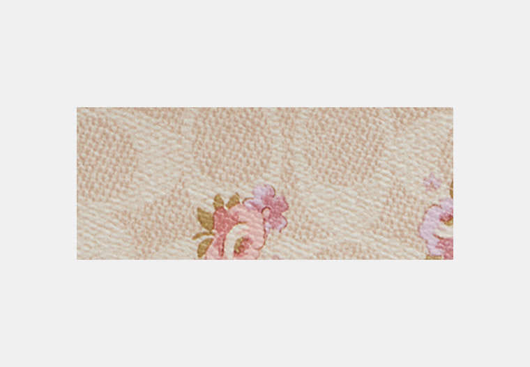 Cosmetic Case In Signature Canvas With Floral Print