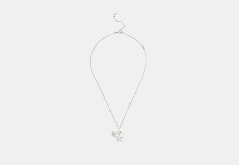 Pearl And Seashell Pendant Necklace
