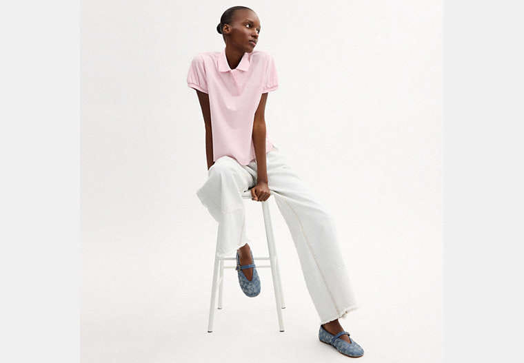 Mary Jane In Crystal Signature Denim