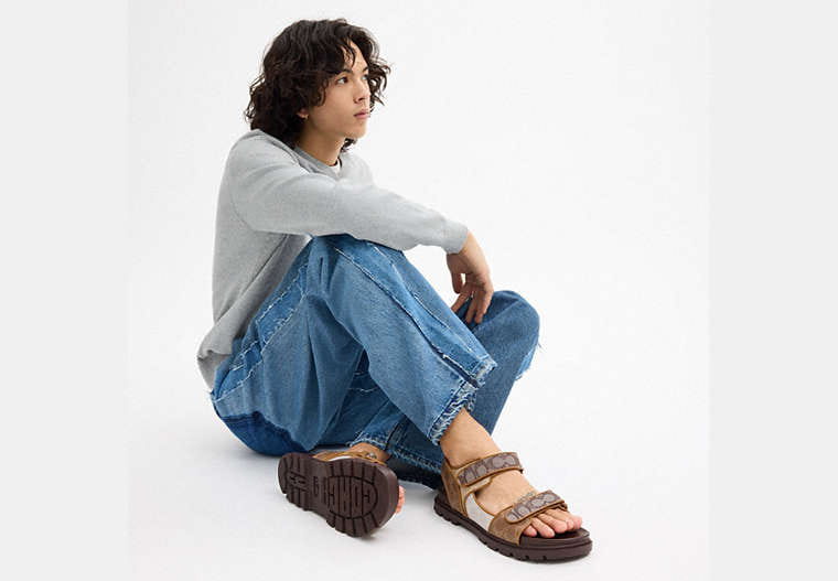 Double Strap Sandal In Signature