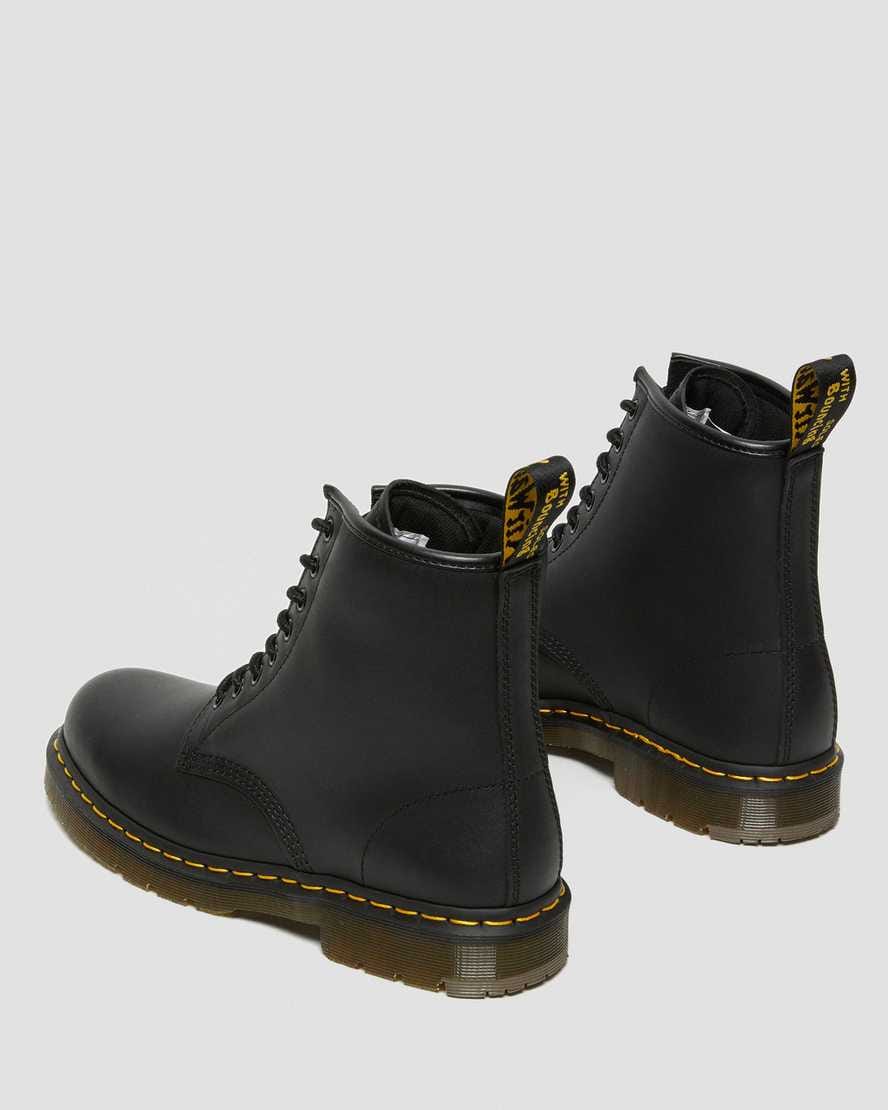 1460 Slip Resistant Leather Lace Up Boots — Black