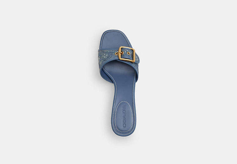 Margot Sandal In Crystal Signature Denim