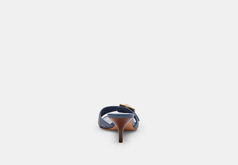 Margot Sandal In Crystal Signature Denim