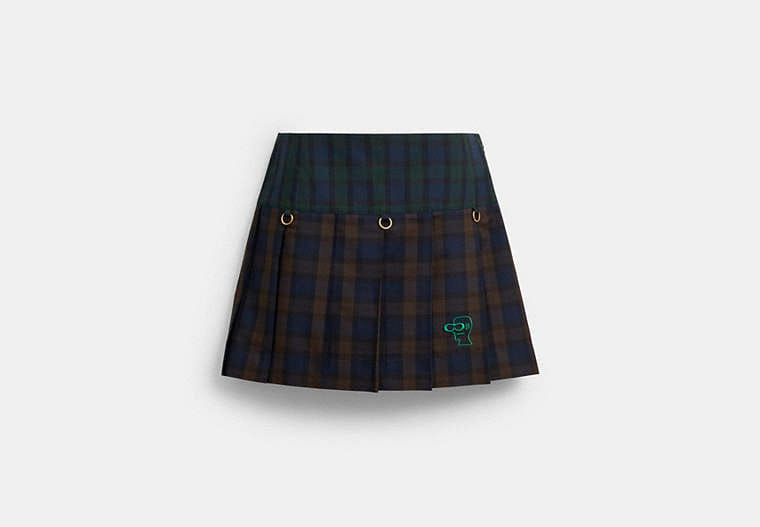 Coach | Brain Dead Mini Plaid Pleated Skirt