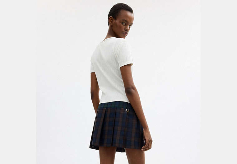 Coach | Brain Dead Mini Plaid Pleated Skirt