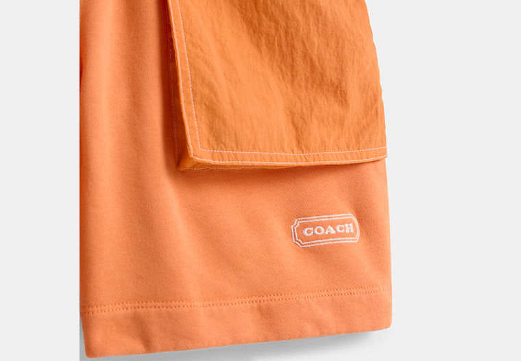Restored Mixed Material Shorts