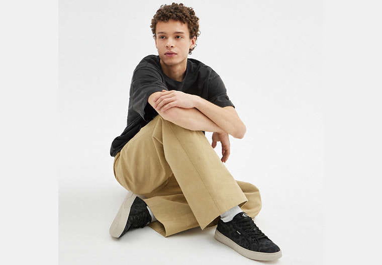 Canvas Sneaker In Signature Denim