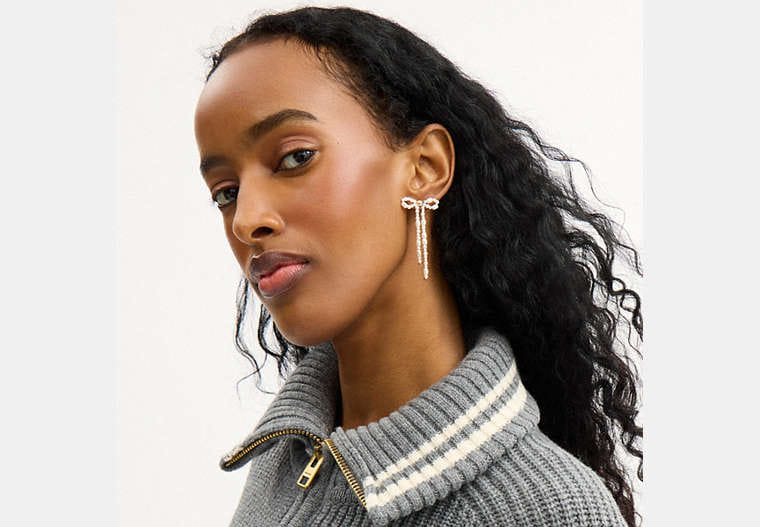 Pearl Bow Earrings