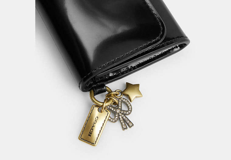 Essential Flap Card Case With Charms