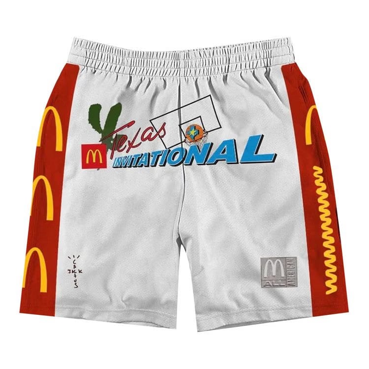 Cactus Jack by Travis Scott x McDonald's All American Shorts White