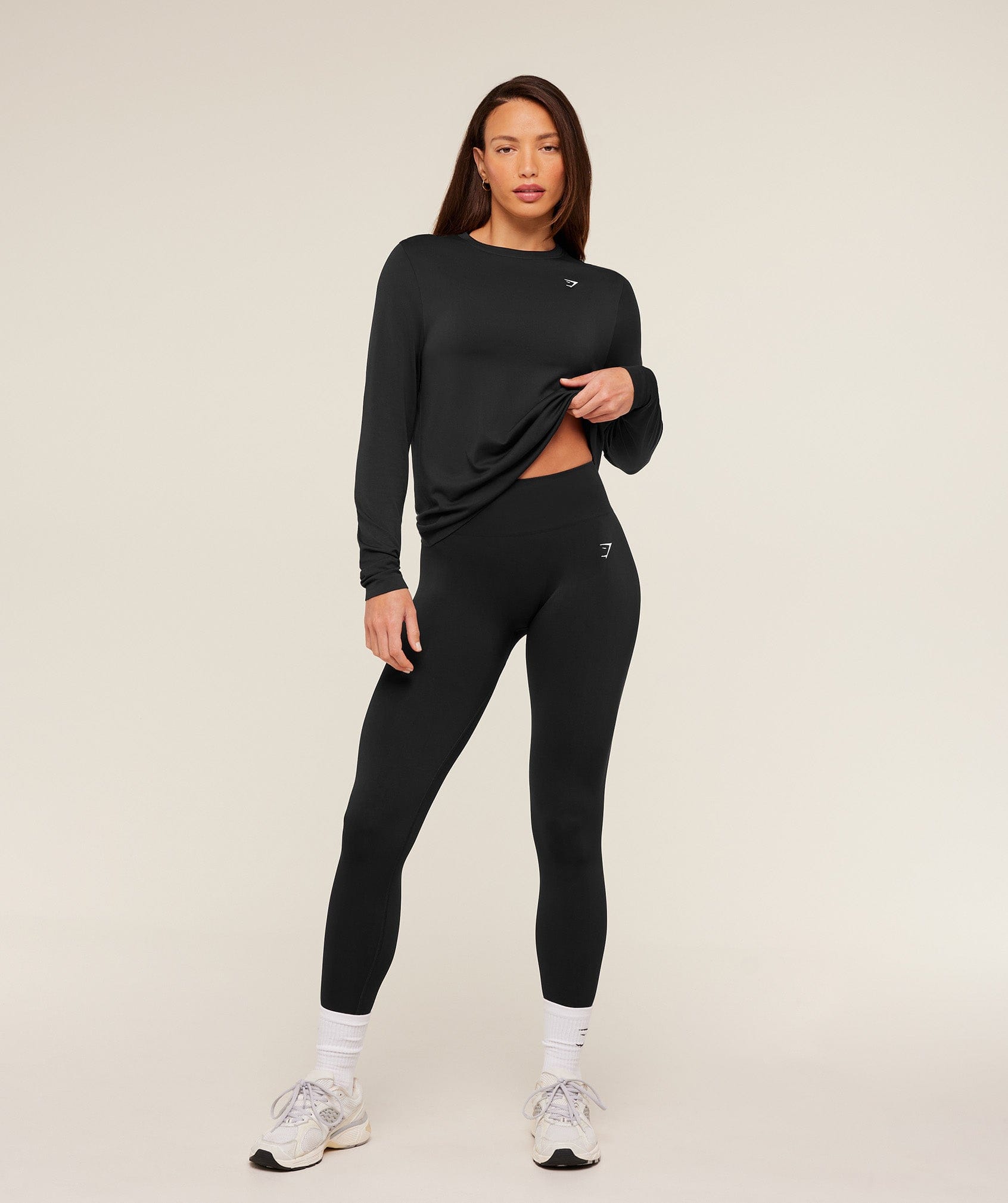 Gymshark Everyday Seamless Long Sleeve Top - Black