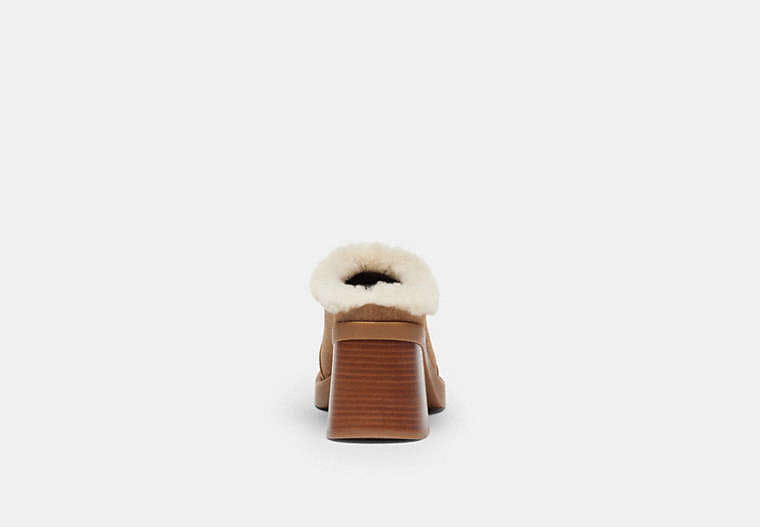 Sculpted C Heeled Mule