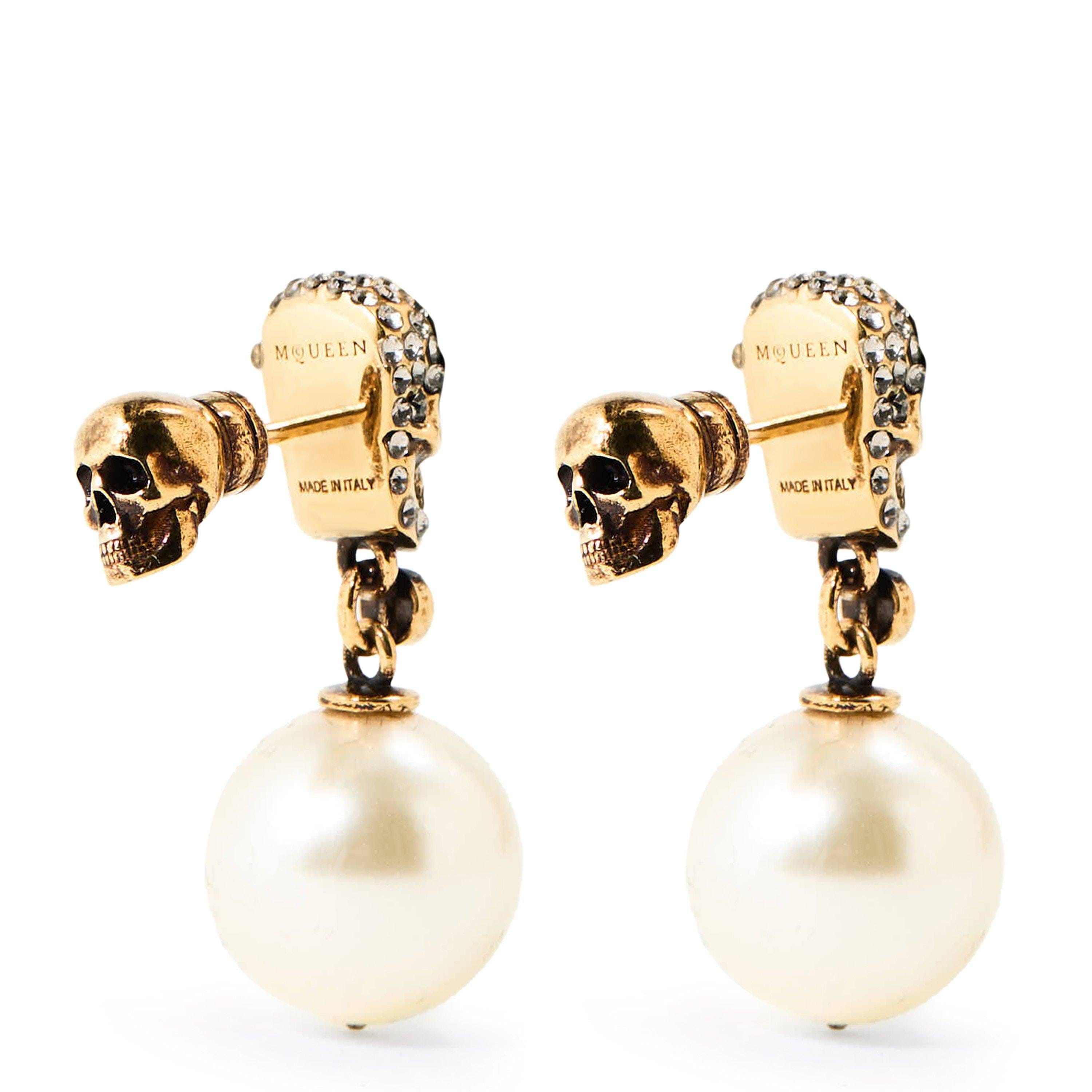 Alex Skull Drop Earrings