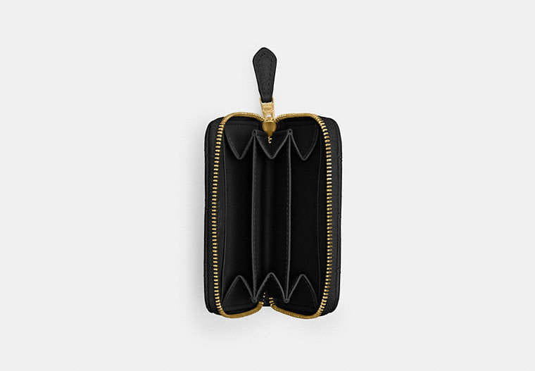 Essential Small Zip Around Card Case With Pillow Quilting