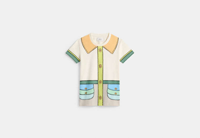 Restored Trompe L'oeil Belted T-Shirt