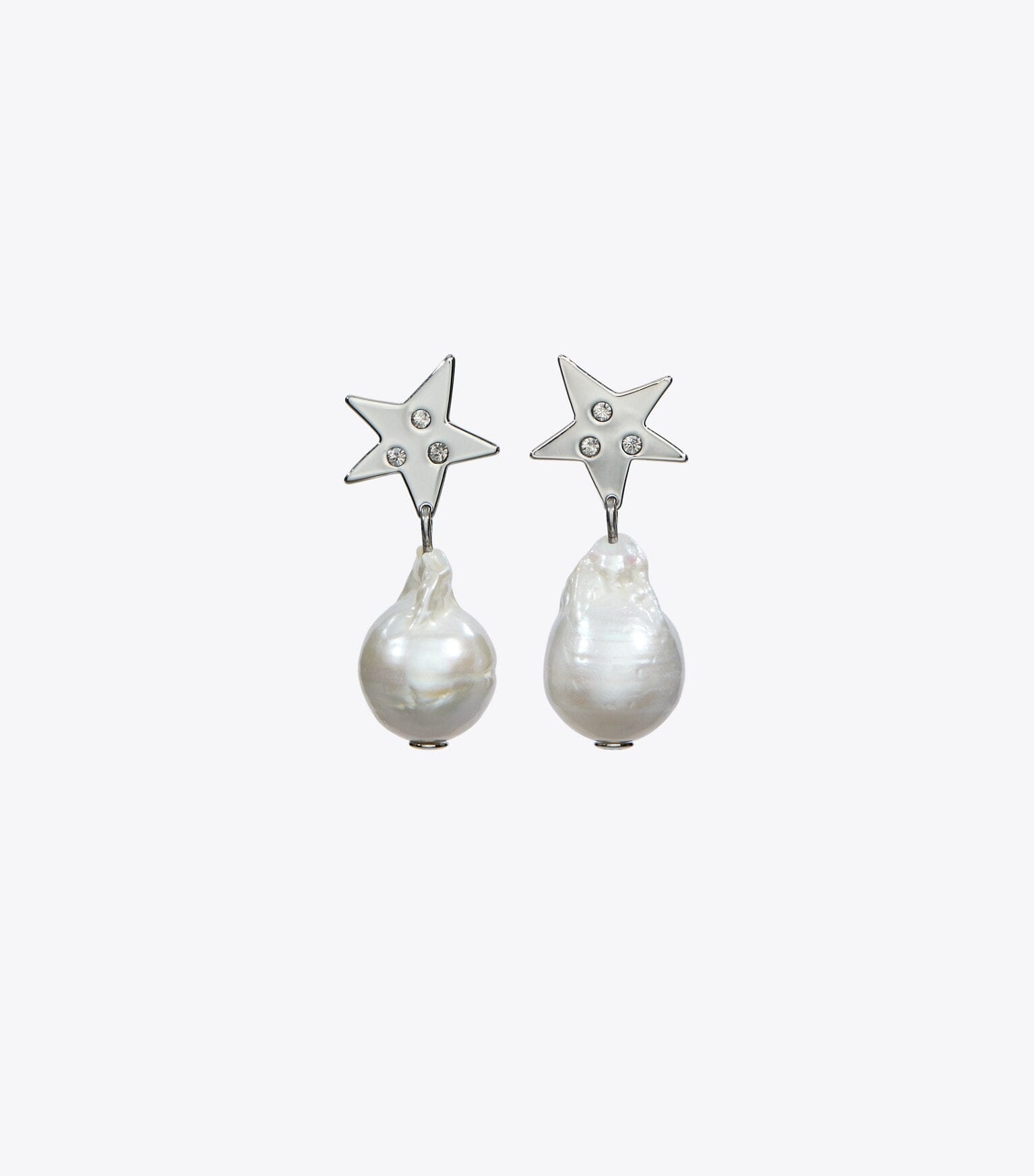 Moondance Pearl and Star Drop Earrings