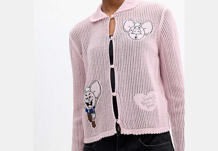 Coach | Brain Dead Kachi Mouse Cardigan In Organic Cotton