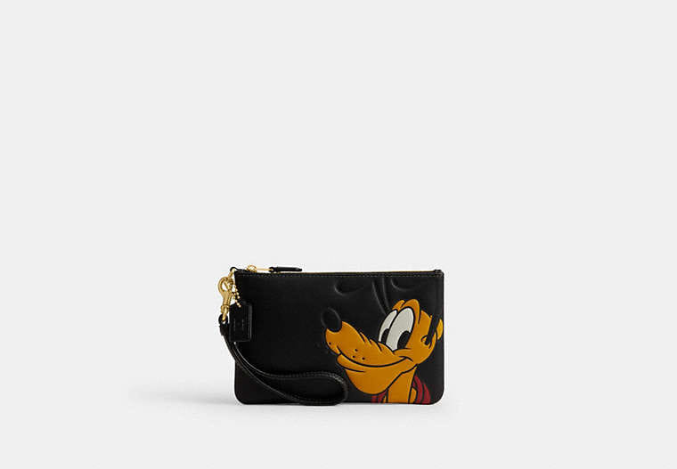 Disney X Coach Essential Small Wristlet With Pluto
