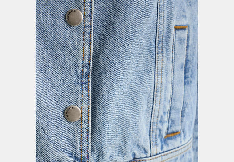 Restored Shearling Collar Denim Jacket