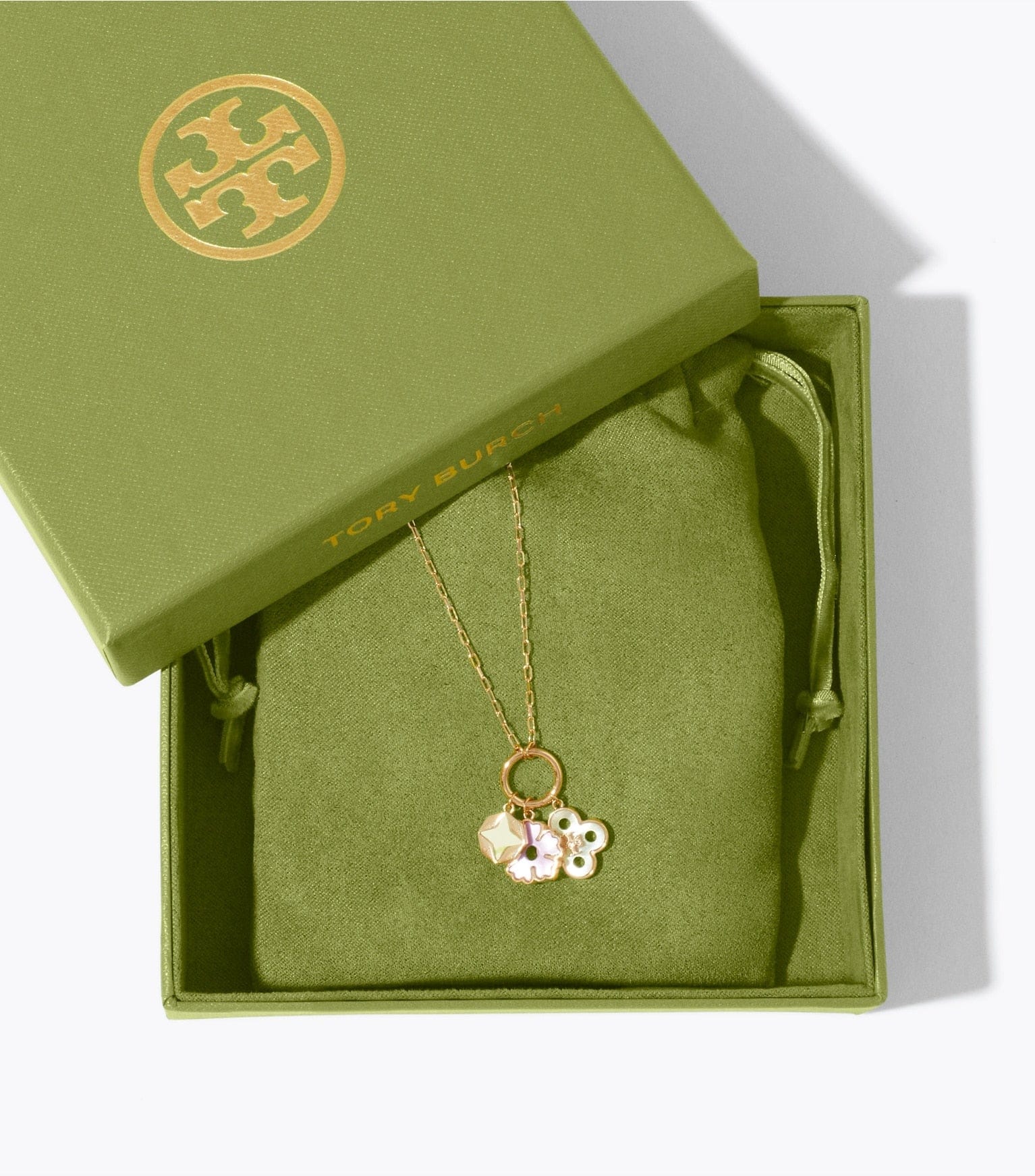 Forget Me Not Charm Pendant Necklace