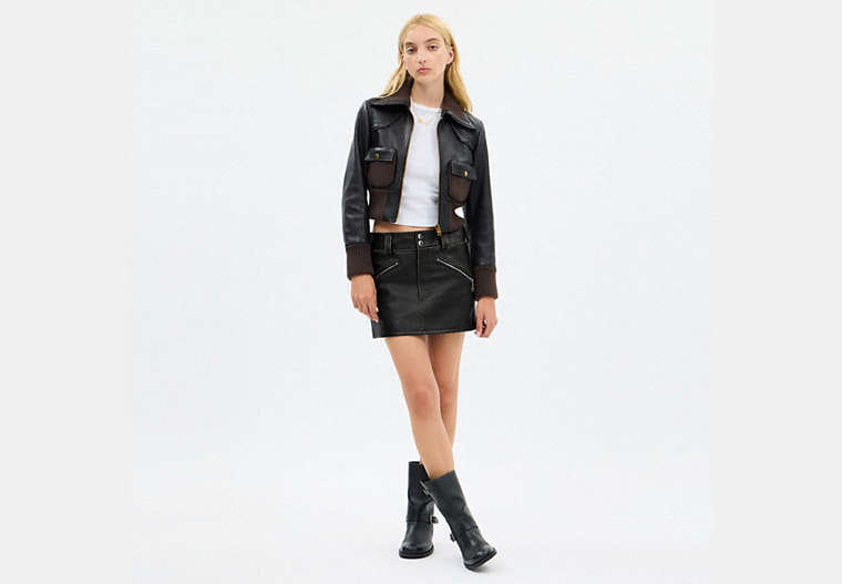 Moto Mini Skirt