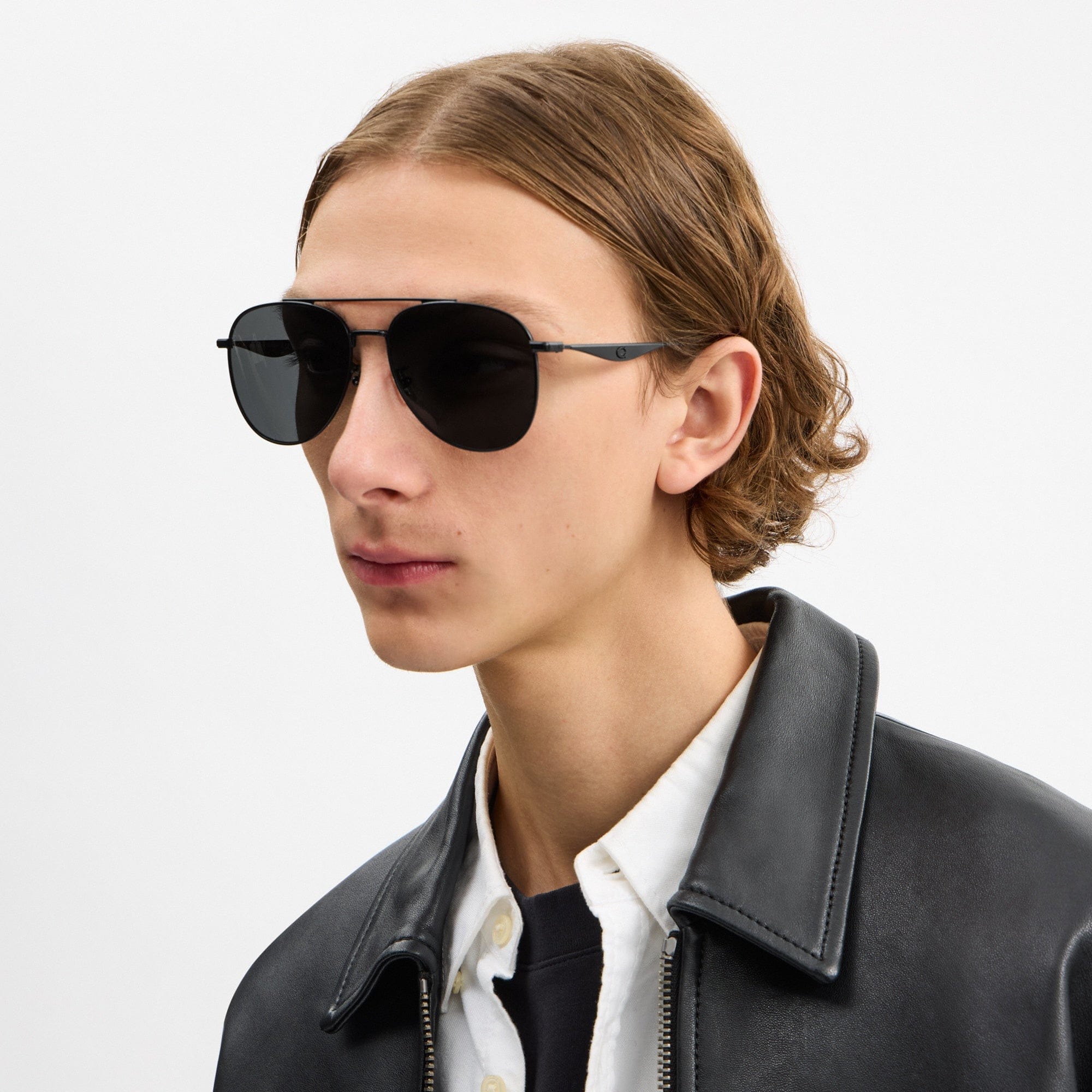 C Hardware Metal Pilot Sunglasses