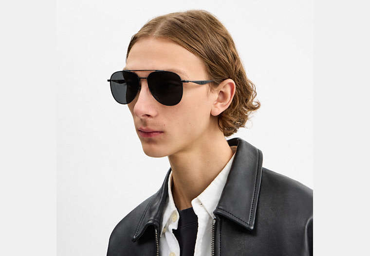 C Hardware Metal Pilot Sunglasses