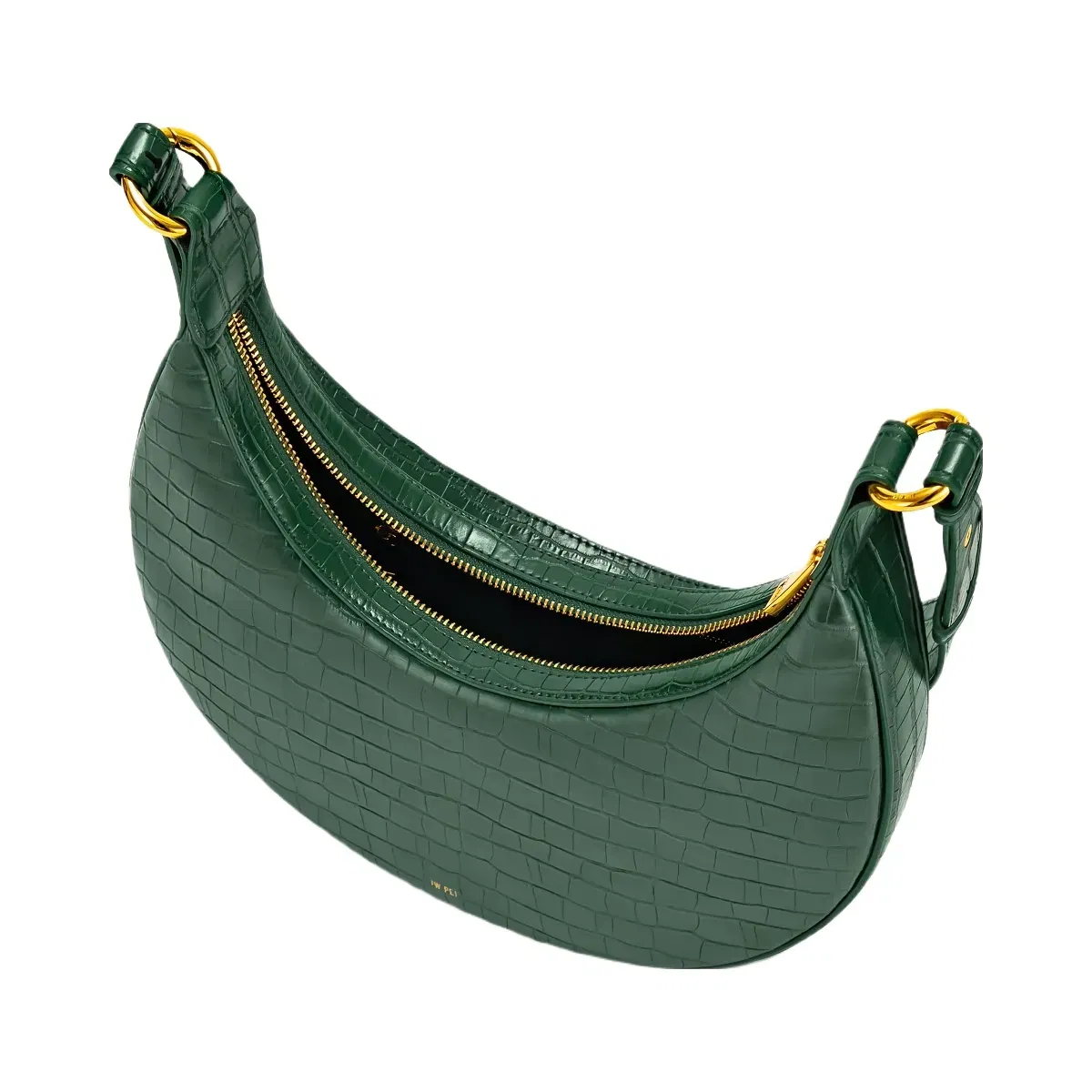 Jw Pei Carly Saddle Bag Dark Green Croc