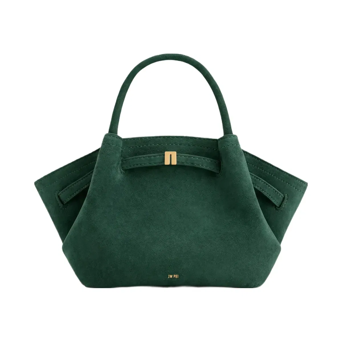 Jw Pei Hana Mini Faux Suede Tote Bag Forest Green