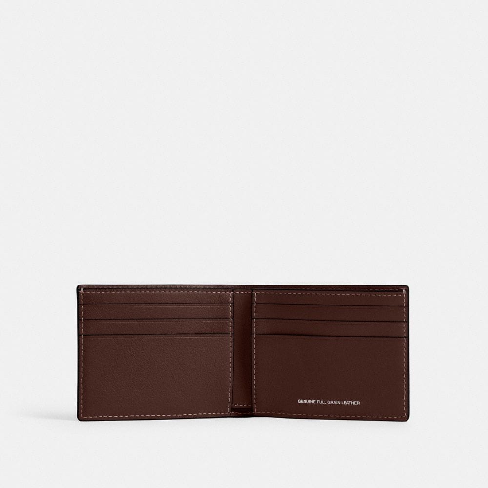Coach Slim Billfold Wallet Maple