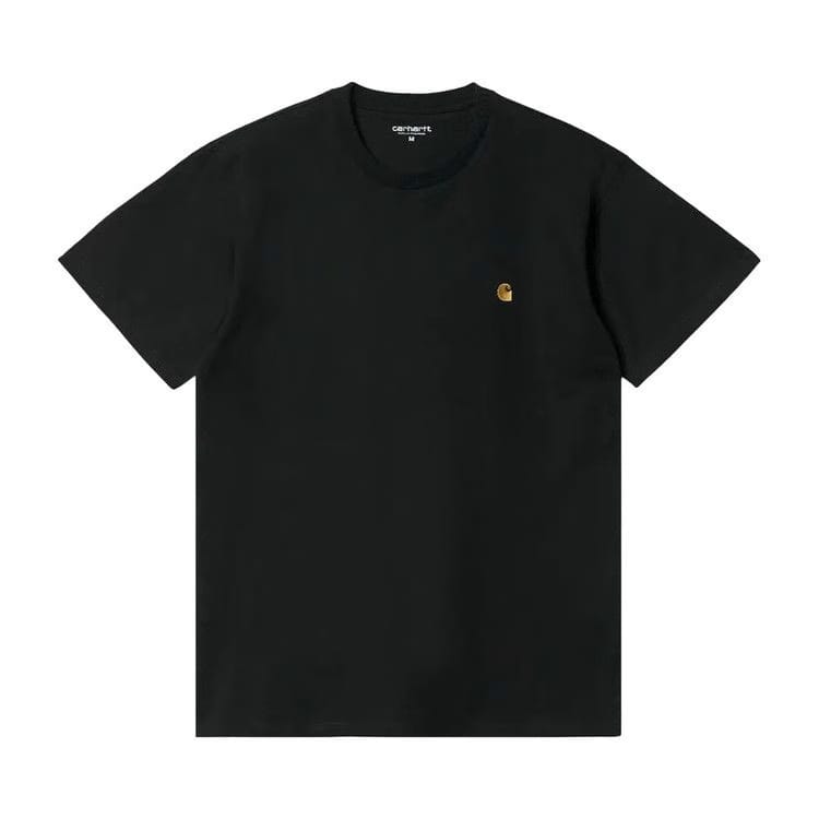 Carhartt WIP Shorts-Sleeve Chase T-Shirt Black/Gold